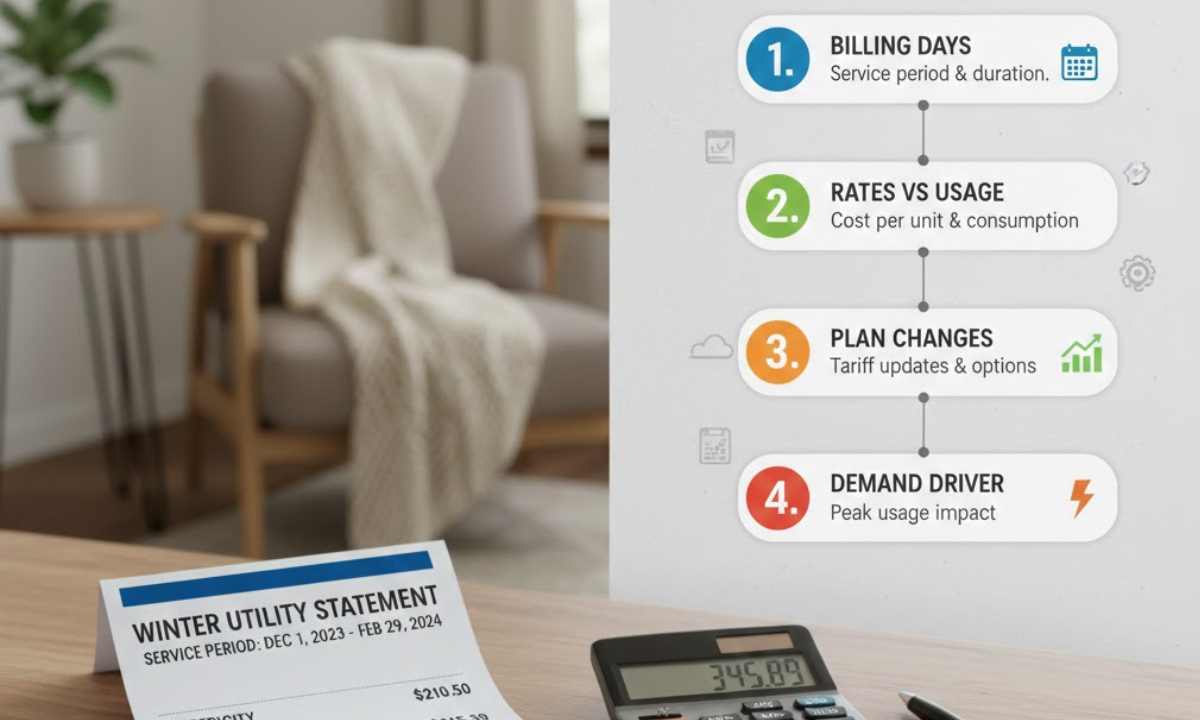 Step by step order for diagnosing a heating bill spike
