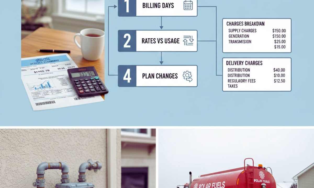 Comparison of metered heating fuel and delivered oil or propane fuel